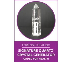 Signature Quartz Crystal Generator Coded for Health