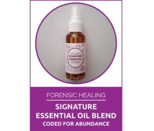 Forensic Healing Signature Oil Blend Coded for Abundance